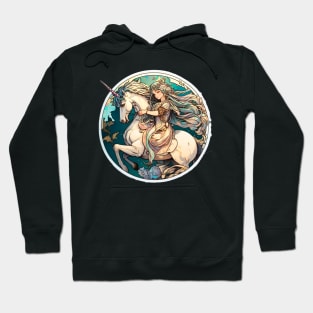 The Last Unicorn - A Majestic and Colorful Fantasy Art Print Hoodie